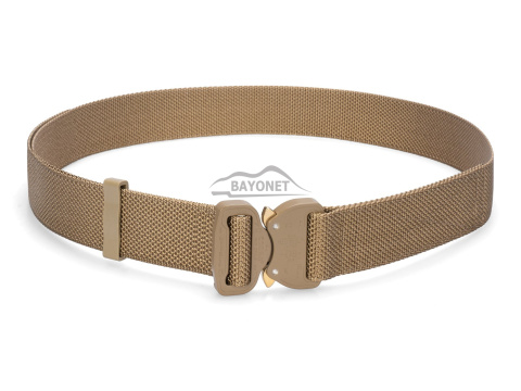 Pas średnio-sztywny COMBAT Coyote Brown o szerokości 38mm klamra Cobra® 9kN Rozmiar uniwersalny 70-120cm