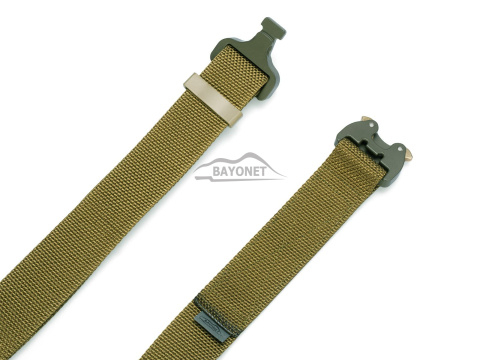 Pas średnio-sztywny COMBAT Khaki (Ciemny Coyote) o szerokości 38mm klamra Cobra® 9kN Rozmiar uniwersalny 70-120cm