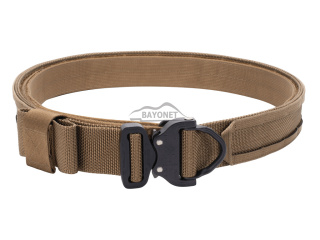 Taktyczny pas do przenoszenia broni i amunicji® STORM Coyote Brown 2-warstwowy z PALS do MOLLE Cobra® D-ring 18kN