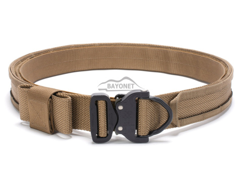 Taktyczny pas do przenoszenia broni i amunicji® STORM PROFESSIONAL Coyote Brown 2-warstwowy z PALS do MOLLE Cobra® D-ring 18kN