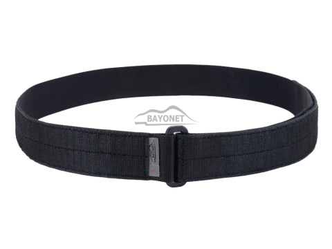 Pas miękki INNER Czarny 38mm naszyty rzep Velcro® haczyki (twardy)