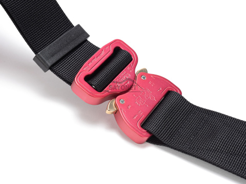 Pas miękki OUTDOOR Czarny o szerokości 38mm klamra Cobra® 9kN pink Rozmiar uniwersalny 70-120cm