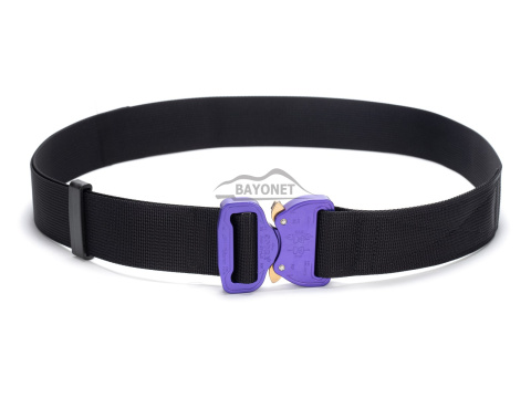 Pas miękki OUTDOOR Czarny o szerokości 38mm klamra Cobra® 9kN purple Rozmiar uniwersalny 70-120cm