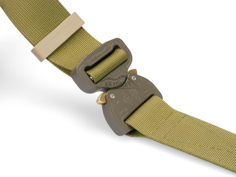 Pas miękki OUTDOOR Khaki (Ciemny Coyote) o szerokości 38mm klamra Cobra® 9kN Rozmiar uniwersalny 70-120cm