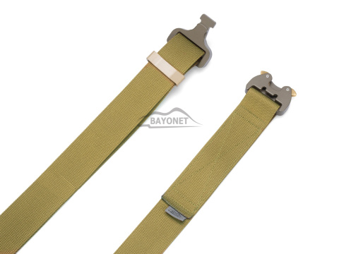 Pas miękki OUTDOOR Khaki (Ciemny Coyote) o szerokości 38mm klamra Cobra® 9kN Rozmiar uniwersalny 70-120cm