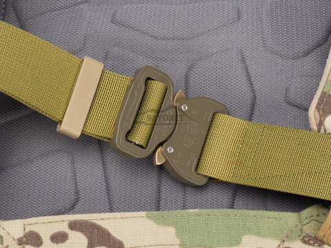 Pas miękki OUTDOOR Khaki (Ciemny Coyote) o szerokości 38mm klamra Cobra® 9kN Rozmiar uniwersalny 70-120cm