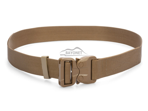 Pas miękki OUTDOOR STEALTH Coyote Brown o szerokości 38mm z niewykrywalną klamrą Cobra® 25cN Rozmiar uniwersalny 70-120cm