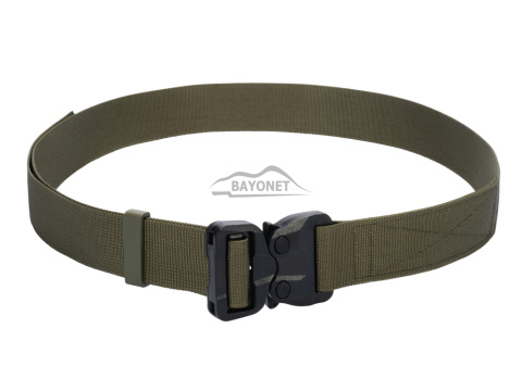 Pas miękki OUTDOOR STEALTH Ranger Green o szerokości 38mm z niewykrywalną klamrą Cobra® 25cN Rozmiar uniwersalny 70-120cm