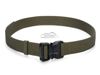 Pas miękki OUTDOOR STEALTH Ranger Green o szerokości 38mm z niewykrywalną klamrą Cobra® 25cN Rozmiar uniwersalny 70-120cm