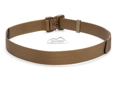 Pas średnio-sztywny COMBAT STEALTH Coyote Brown o szerokości 38mm niewykrywalna klamra Cobra® 25cN Rozmiar uniwersalny 70-120cm