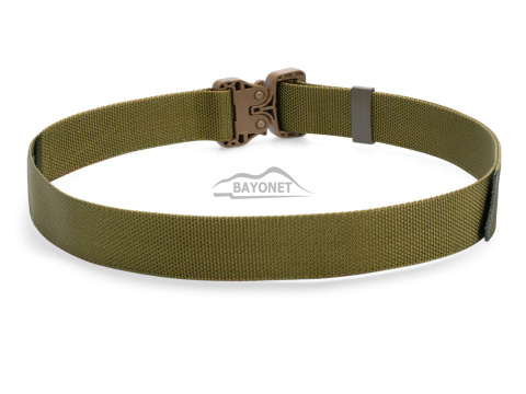 Pas średnio-sztywny COMBAT STEALTH Khaki o szerokości 45mm niewykrywalna klamra Cobra® 25cN Rozmiar uniwersalny 70-120cm