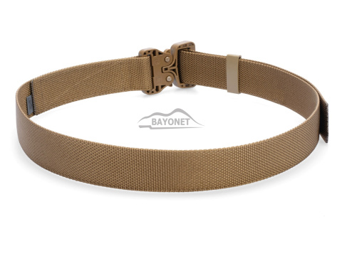 Pas średnio-sztywny COMBAT STEALTH Coyote Brown o szerokości 45mm niewykrywalna klamra Cobra® 25cN Rozmiar uniwersalny 70-120cm