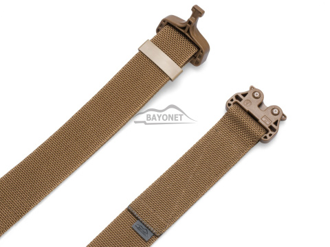 Pas średnio-sztywny COMBAT STEALTH Coyote Brown o szerokości 45mm niewykrywalna klamra Cobra® 25cN Rozmiar uniwersalny 70-120cm